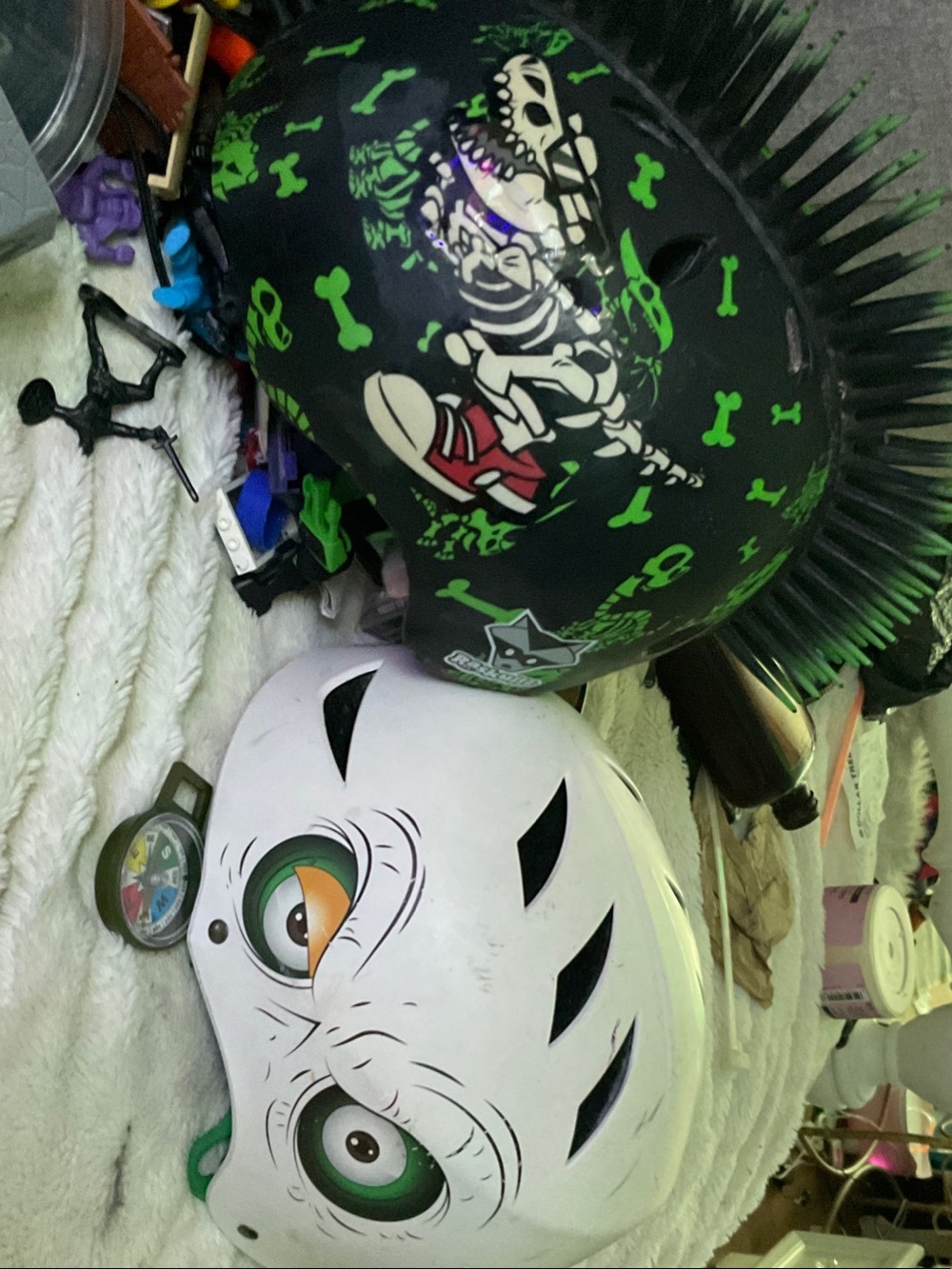 Razor Black & White Kids Helmets with Graphic Designs